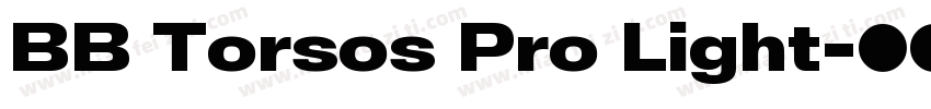 BB Torsos Pro Light字体转换